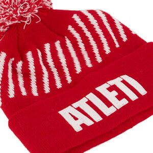 Adult Red Pom Pom Beanie